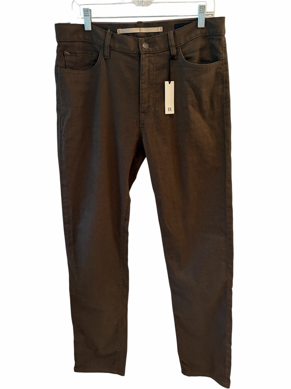 Banana Republic Slim Fit Traveler Brown Linen Pant Jeans  32 X 32
